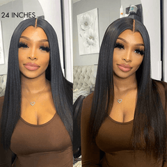 Luvme Hair Pre-plucked 180% Density Glueless 13x4 Frontal Lace Long Wig 100% Human Hair