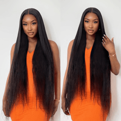 Royal Luxury Super Long Silky Straight 5x5 Closure HD Lace Wig 100% Human Hair