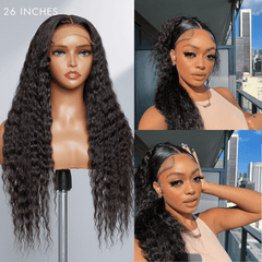 Boho Glam Mid-Part Virgin Hair 5x5 Closure Lace Wig