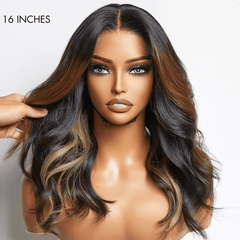 Limited Design | Combo Highlight Loose Wave Glueless 5x5 Closure HD Lace Wig | Large & Small Cap Size