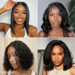 U Part Quick & Easy Affordable 100% Human Hair Wig