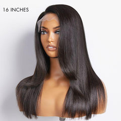 Limited Design | Layered Bangs Silky Straight Glueless 5x5 Closure HD Lace Wig