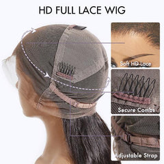 Luvme Hair Full Lace Part Anywhere Body Wave / Silky Straight Invisible HD Lace Human Hair Wigs