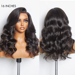 Luvme Hair Full Lace Part Anywhere Body Wave / Silky Straight Invisible HD Lace Human Hair Wigs