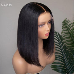 Glueless 5x5 Closure HD Lace Silky Straight Human Hair Wig