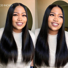 Silky Straight U Part Quick & Easy Affordable 100% Human Hair Wig