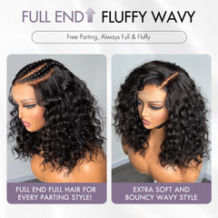 Luvme Hair PartingMax Glueless Wig Water Wave Versatile 7x6 Closure HD Lace Short Wig Ready to Go