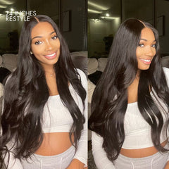 Luvme Hair 180% Density | Silky Straight Glueless 5x5 Closure HD Lace Long Wig | Large & Small Cap Size