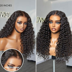 PreMax Wigs | Ear to Ear Super Natural Hairline Deep Wave Glueless 5x5 Upgraded Lace Front Long Curly Wig Pre-Cut Lace