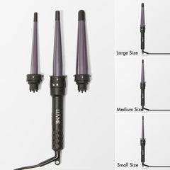 3 in 1 Curling Iron Set with US Plug, Fast Heating, for Natural Hair and Wig