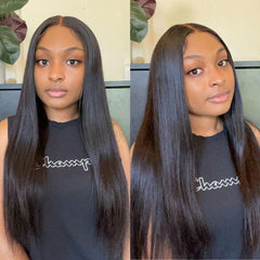 Upgraded Brazilian Hair | 3 Bundles with 5x5 HD Lace Closure Virgin Hair (Straight / Body Wave)