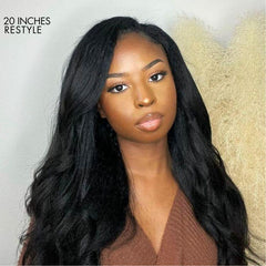 Luvme Hair Yaki Straight 5x5 Closure HD Lace Glueless Long Wig Pre-Cut Lace | Large & Small Cap Size