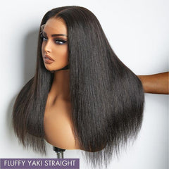 Luvme Hair Yaki Straight 5x5 Closure HD Lace Glueless Long Wig Pre-Cut Lace | Large & Small Cap Size