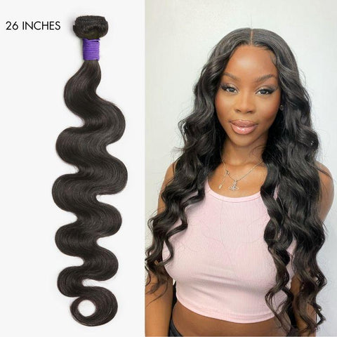 Upgraded Brazilian Hair | 1pc Body Wave 100% Virgin Brazilian Human Hair Bundle