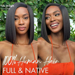 Ultra Natural Glueless Minimalist HD Lace C Part Bob Wig 100% Human Hair | Classic & Chic