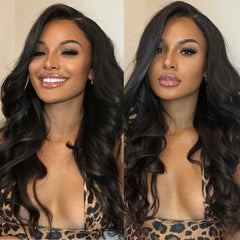 Luvme Hair Pre-plucked 180% Density Glueless 13x4 Frontal Lace Long Wig 100% Human Hair