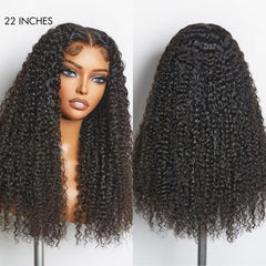 Luvme Hair PartingMax Glueless Wig Kinky Curly 7x6 Closure HD Lace Long Curly Wig Pre Cut & Plucked & Bleached Ready to Go