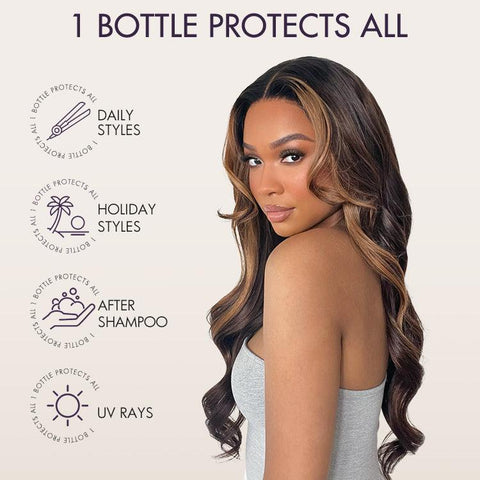 US Only | Heat Protectant Spray, Leave-in Conditioner, up to 450℉ Heat Protection, Color & Shine Seal | LUVME HAIR™