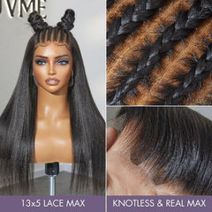 PreMax 2.0 Wigs | Nature Max Yaki Straight Ear-to-ear Glueless 13x5 Frontal HD Lace C Part Wig