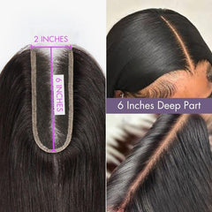 Upgraded Brazilian Hair | HD Lace Deep Part 2x6 Closure with 3 Bundles Virgin Hair (Straight / Body Wave)