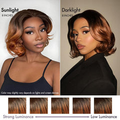 1 SEC INSTALL WIG | Elegant Boss Vibe Short Pixie Cut Ombre Ginger Glueless Minimalist HD Lace Wig Ready to Go