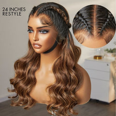 PreMax 2.0 Wigs | Nature Max Blonde Highlight Loose Body Wave Ear-to-ear Glueless 13x5 Frontal HD Lace Wig Pre-Cut Lace