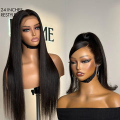 PreMax Wigs | 360 Lace Super Natural Hairline Silky Straight Free Part Wig Pre-Cut Lace