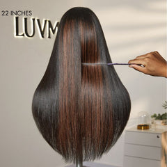 Luvme Hair 180% Density | Trendy Layered Cut Pre-plucked Glueless 5x5 Closure Lace Wig 100% Human Hair