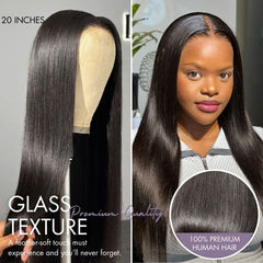 PreMax Wigs | 180% Density Bone Straight  Glueless 5x5 Closure HD Lace Lace Wig Pre-cut & Plucked & Bleached