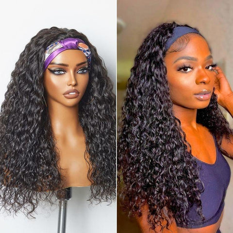 Wet And Wavy | Throw On & Go Water Wave Glueless Long Headband Wig (Get 2 Free Random Headbands)