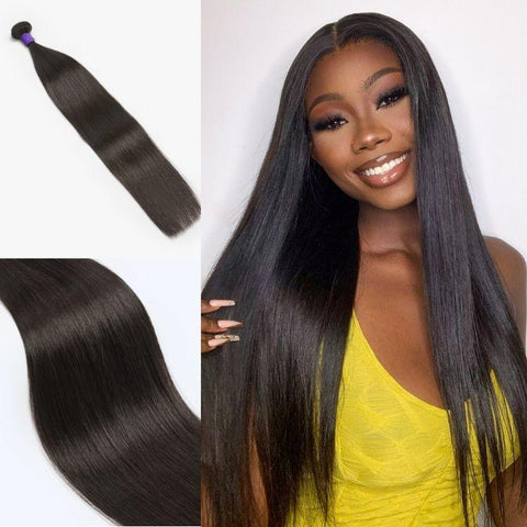 Upgraded Brazilian Hair | 1pc Straight / Body Wave 100% Virgin Brazilian Human Hair Bundle