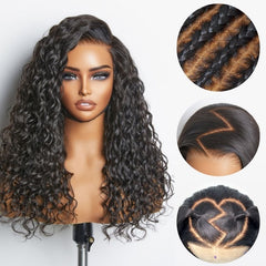 Luvme Hair Pre-Knotless PartingMax Super Natural Water Wave Glueless 7x6 Closure HD Lace Curly Wig