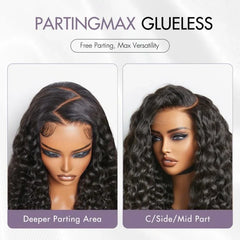 Luvme Hair Pre-Knotless PartingMax Super Natural Water Wave Glueless 7x6 Closure HD Lace Curly Wig