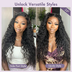 Luvme Hair Pre-Knotless PartingMax Super Natural Water Wave Glueless 7x6 Closure HD Lace Curly Wig