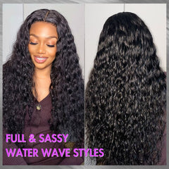 Luvme Hair Pre-Knotless PartingMax Super Natural Water Wave Glueless 7x6 Closure HD Lace Curly Wig