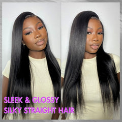 Luvme Hair Pre-Knotless PartingMax Super Natural Silky Straight Glueless 7x6 Closure HD Lace Wig