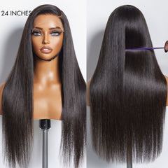 Luvme Hair Pre-Knotless PartingMax Super Natural Silky Straight Glueless 7x6 Closure HD Lace Wig