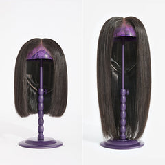 Wig Stand 2pcs Adjustable Height Portable Wig Holder, Easy to Install Support Wig Display Stand