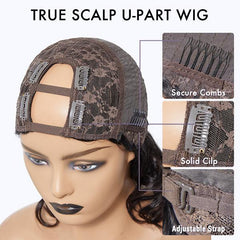 Deep Wave U Part Quick & Easy Affordable 100% Human Hair Wig