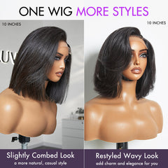 1 SEC INSTALL WIG | Pre-Styled Braided Silky Bob Glueless 4x4 Closure Lace Wig Pre Cut Lace