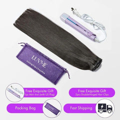 Full Kinky Curly Seamless Clip in Human Hair Extensions Hair Pieces 135g 9pcs / 7pcs with Free Gift