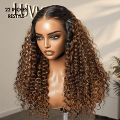 PreMax 2.0 Wigs | Nature Max Highlights Color Deep Wave Ear-to-ear Glueless 13x5 Frontal HD Lace Knotless Wig