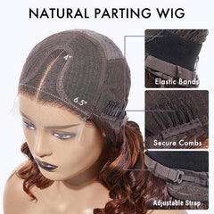 Kinky Curly Minimalist HD Lace Glueless Mid Part Short Wig 100% Human Hair