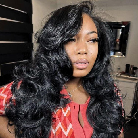 Luvme Hair PartingMax Glueless Wig Gorgeous Layered Cut Loose Body Wave 7x6 Closure HD Lace Wig Pre-Cut Lace