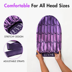 Double Layer Silk Sleep Cap, Anti-Static, Adjustable Fit for All Head Sizes