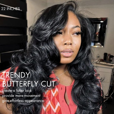 Luvme Hair PartingMax Glueless Wig Gorgeous Layered Cut Loose Body Wave 7x6 Closure HD Lace Wig Pre-Cut Lace