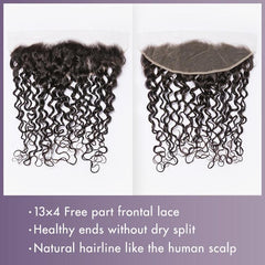 1pc 13x4 Lace Frontal 100% Virgin Human Hair All Textures