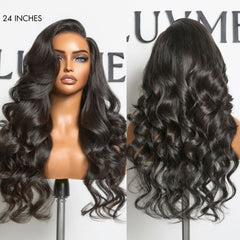 PreMax Wigs | Ultra Natural Full Lace Loose Body Wave Wig Pre-cut & Plucked & Bleached for Effortless Styling