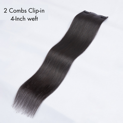 1pc Super Natural Straight Clip in Human Hair Extensions | Not Sold in Sets