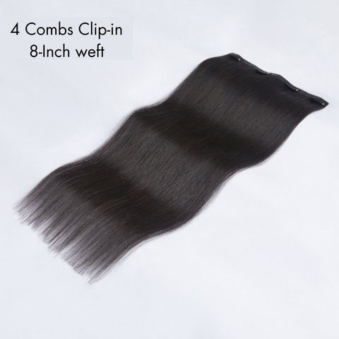 1pc Super Natural Straight Clip in Human Hair Extensions | Not Sold in Sets